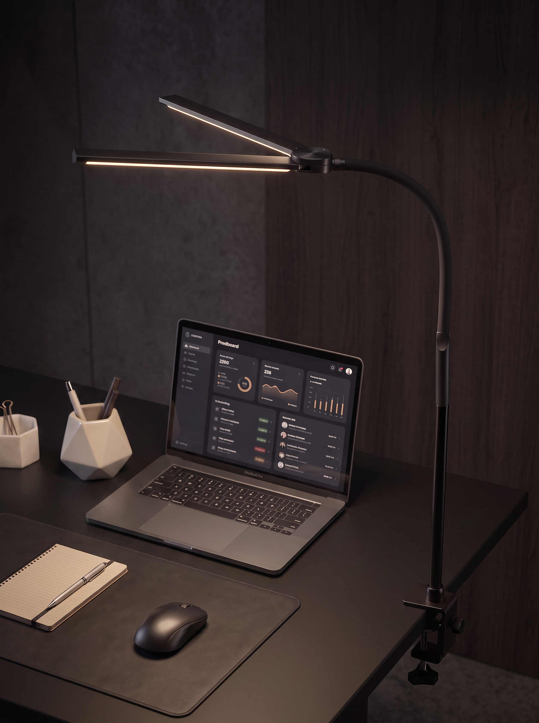 Noctrum Axis – Verstelbare Design Bureaulamp
