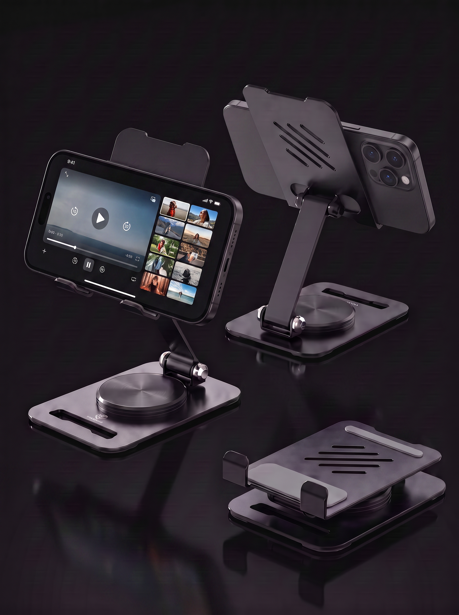 Noctrum FlexStand 360° — Premium Verstelbare Telefoon- & Tabletstandaard